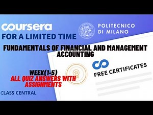 Fundamentals of financial and management accounting, week(1-5) All Quiz with Answers.
