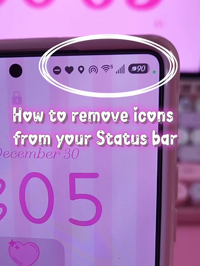 Replying to @queenlaqweefa how to remove icons from your status bar #samsungtips #android #samsung #tech #phone
