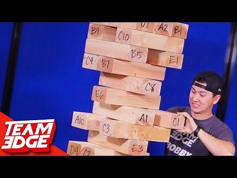 500 lb GIANT Jenga! 😱