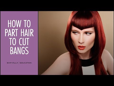 How to Part Hair to Cut Bangs