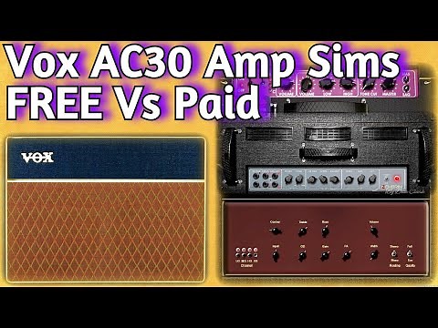 4 VOX AC30 Amp Sim Comparison - FREE & Paid VSTs - Nembrini Dc30, Kuassa Lancaster, Analog Obsession