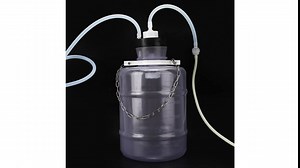 A sixx Sheep Goat Milker,3L Portable Household Goat Milking Machine Manual Operation Sheep Cow Milker Kit Impulse Milking Machine Portable Vacuum Cattle Cow Milking Machine (for Sheep)