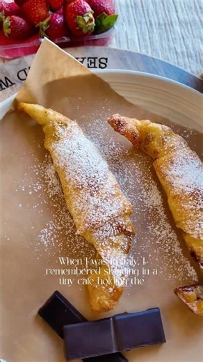 Crispy Rice Paper Chocolate Croissants in Airfryer | Easy 15-min Recipe 🍫