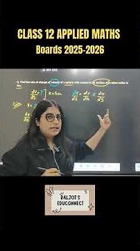 Rate of Change | Class 12 Applied Maths | AOD Important Question #shorts #mathstricks