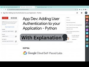 App Dev: Adding User Authentication to your Application - Python || #qwiklabs || #GSP186 ‪@quick_lab‬