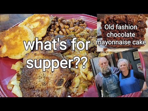 What are we cooking for supper/ extra recipe Chocolate Mayo Cake!