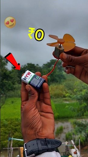 hw battery motor fan 🏡 || #experiment #shorts #youtubeshorts