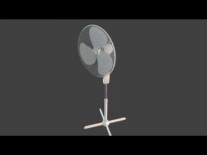 Oscillating Pedestal Fan for Unity