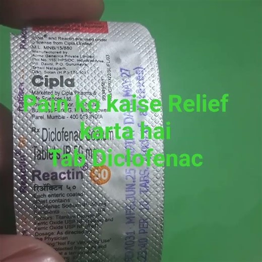 Pain Relief ke liye Tab Diclofenac sodium Sabse best fast