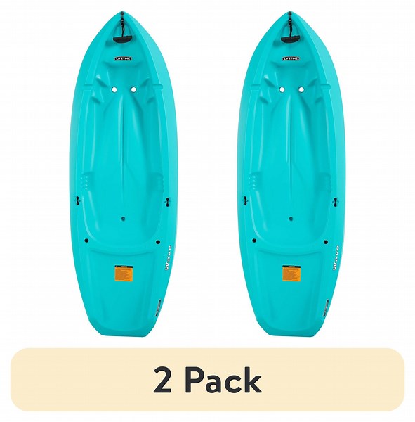 (2 pack) Lifetime Wave 6 ft Youth Sit-on-Top Kayak, Aqua (91185) - Walmart.com
