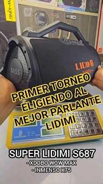 PRIMER TORNEO ELIGIENDO AL MEJOR PARLANTE LIDIMI 🔊🔊