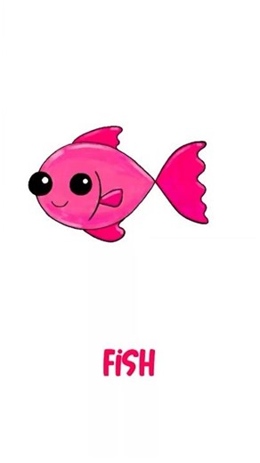 Cute Fish Drawing with Simple Lines #howtodraw #fish #drawing #art #shorts