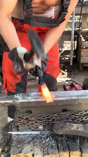 Strikes on Forge Welded Wrought Iron Piece