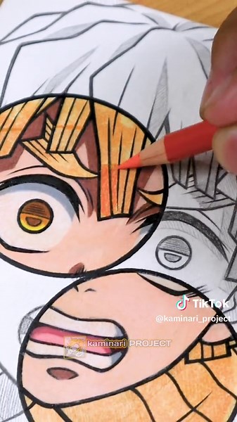 Drawing Zenitsu Agatsuma 😊 DEMON SLAYER || Stained Art #fyp #drawing #drawinganime #artist #zenitsu #zenitsuagatsuma #demonslayer #kimetsunoyaiba