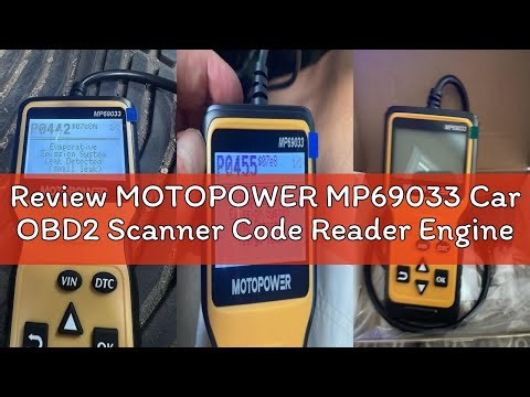 Review MOTOPOWER MP69033 Car OBD2 Scanner Code Reader Engine Fault Scanner CAN Diagnostic Scan Tool