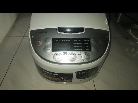 Toshiba Honatsukama Series 1L rice cooker unboxing and demo