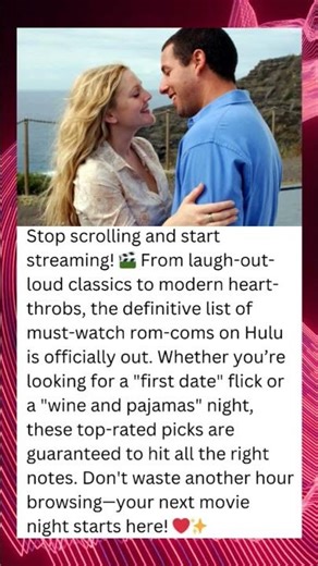 HULU’S ROM-COM HIT LIST REVEALED!