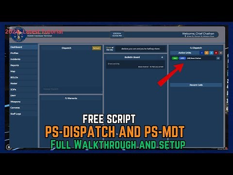 Updated 2024 Installation | PS-MDT & Dispatch | MDT for Police, EMS, DOJ | FiveM MDT Script