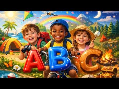 Summer Adventure Alphabet Song A–Z 🌞 | ABC Song for Kids | Fun Preschool Learning (Twinkle Tune)