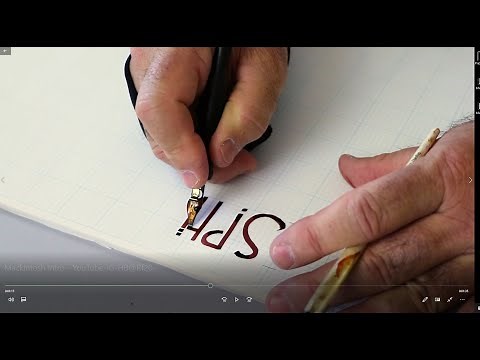 Speedball Calligraphy - Rennie Mackintosh Style lettering