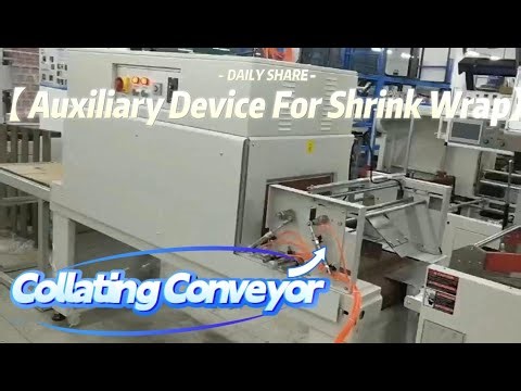 How a collating conveyor works in shrink wrapping process