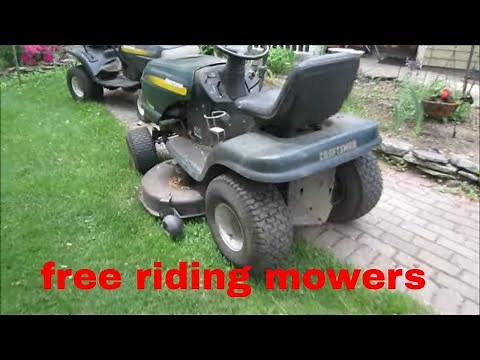 will it run? free craftsman riding mower