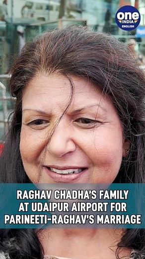 Raghav Chadha’s family members clicked at airport for his wedding, watch | Oneindia News #Reels #RaghavChadha #ParineetiChopra #entertainment #BollywoodNews | Oneindia News