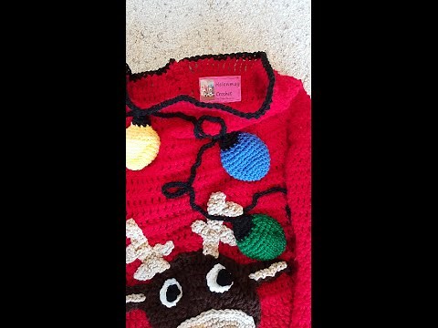 How to sew on a personalized fabric label on your crochet work DIY tutorial