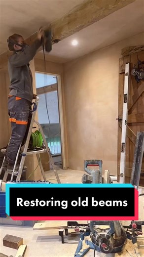 Restoring Original Pine Beams in Cottage Home Renovation