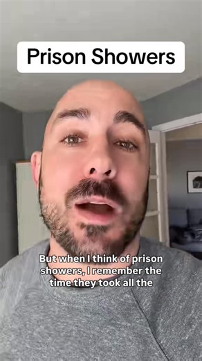 Jesse Crosson on Instagram: "Prison showers - reality vs Hollywood #prison #shower #jail"