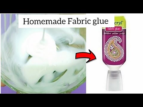 How to make Homemade "FABRIC GLUE"/Easy Method/DIY/Make your Own Fabric glue for Fabric&Papers...