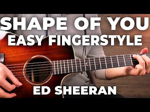 Shape Of You COVER + Easy Fingerstyle Guitar LESSON (Ed Sheeran)