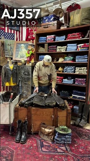 Vintage Flight Leather Jacket 🇺🇸 Classic Pilot Style | AJ357 Studio #vintage