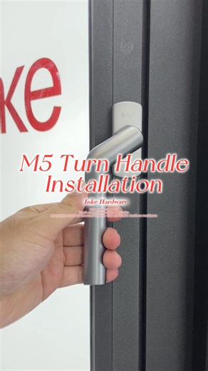 姚双 on Instagram: "M5 turn handle installation tutorial #inke #hardware #aluminumwindow #handle #installation"