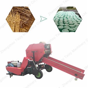 [Hot Item] Corn Stalk Silage Hay Baler Silage Baler Silage Baling Hay Straw Packing Wrapping Machine