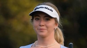 Smitten golf fans gasp as Grace Charis hits course in tiny outfit