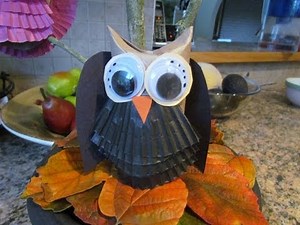 How To Make Owls from Toilet Paper Tube Craft #2 Halloween Decoration