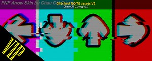Glitched NOTE assets V2 Mod for Friday Night Funkin' | FNF Mods