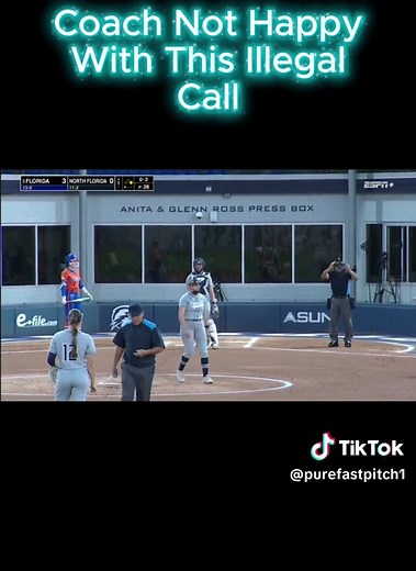 Controversial Illegal Pitch Call in Softball Game