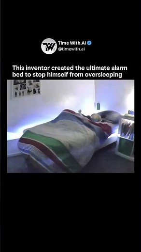 A BED THAT FORCES YOU TO WAKE UP