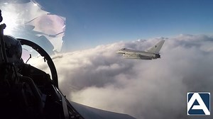 This is what it looks like to fly in a Eurofighter Typhoon. Filmed on Jan. 28, 2016 with a GoPro 4 camera. More details about this mission here: https://theaviationist.com/2017/03/13/first-hand-account-flying-the-eurofighter-typhoon-in-the-aggressor-role-during-supersonic-air-combat-training/ EUROFIGHTER TYPHOON - Official Page Aeronautica Militare NATO Allied Air Command | The Aviationist
