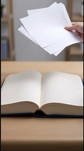 Keep documents flat in a hardcover book #Shorts