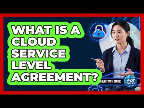 What Is A Cloud Service Level Agreement?