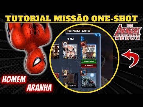 Como Completar a Missão ONE-SHOT do HOMEM ARANHA no MARVEL AVENGERS ALLIANCE REDUX Tutorial ONE SHOT