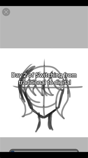 Day 2 of switching from traditional to digital #fyp #digitalart #traditionalart