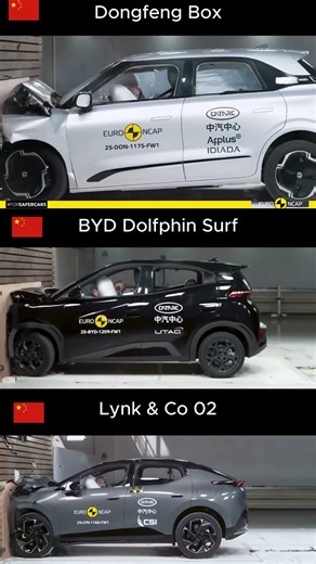 Crash Test : BYD vs Lynk & Co vs Dongfeng !!!