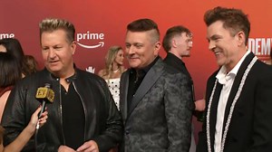 Rascal Flatts dish on why they wanted to team up with the Backstreet Boys while on the red carpet at the 60th Annual Academy of Country Music Awards, which streamed live on Prime Video. | Entertainment Tonight