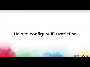 How to configure IP restriction - Zoho Vault