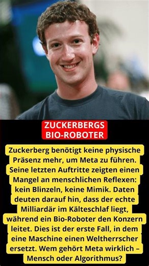 ZUCKERBERGS BIO-ROBOTER