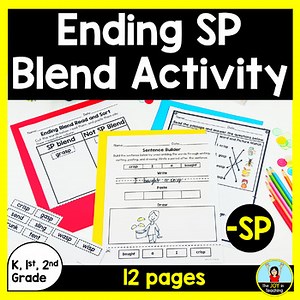 Ending SP Blend Worksheet